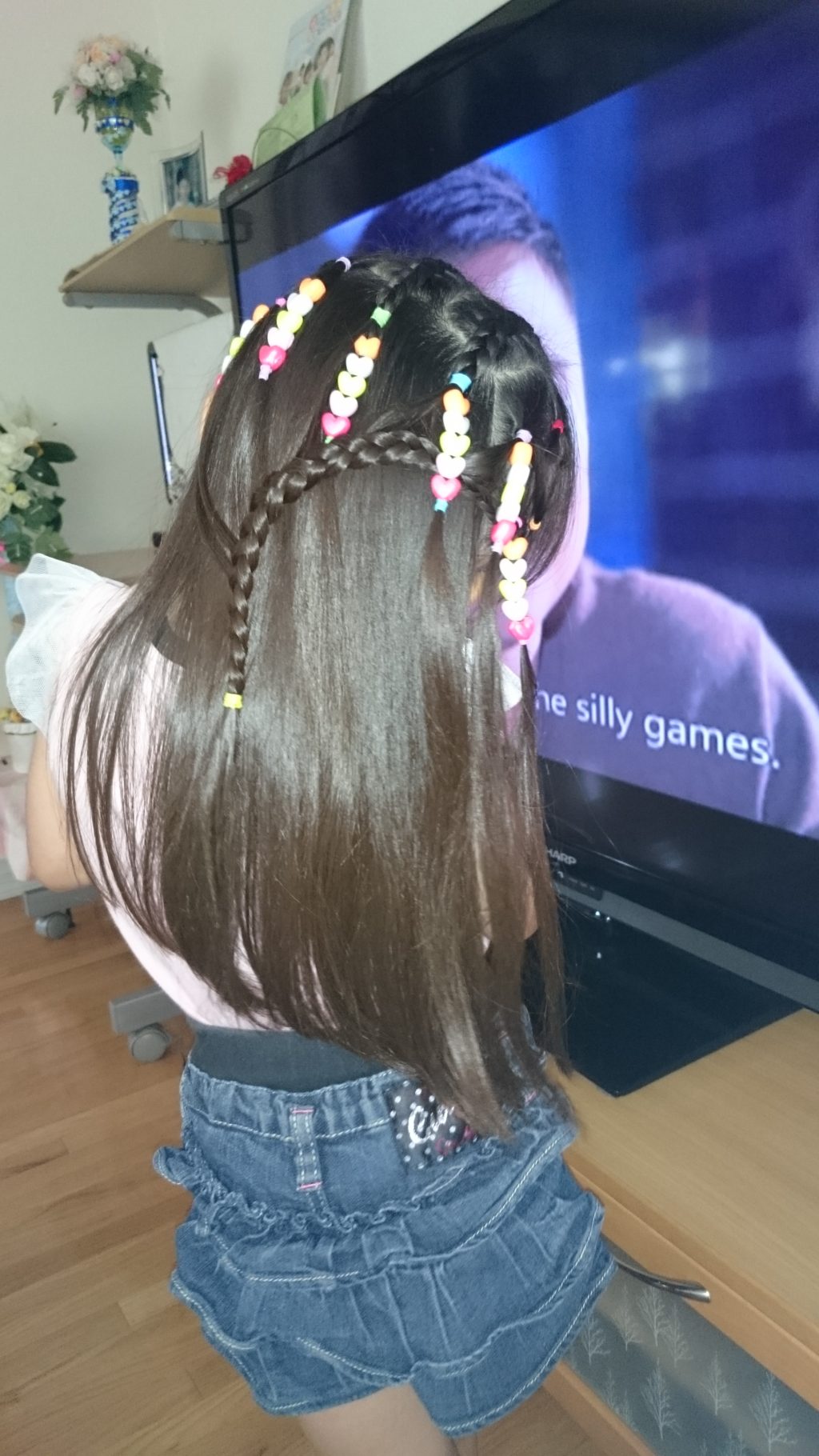 Cutie hairstyle Braid elastic beads